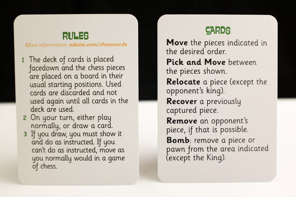 Kids Chess Cards - Kids Chess Cards