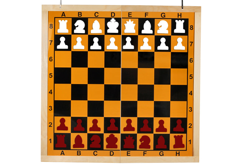MAGNETIC PIECES for DEMO chessboard white/red - MAGNETIC PIECES for DEMO chessboard white/red