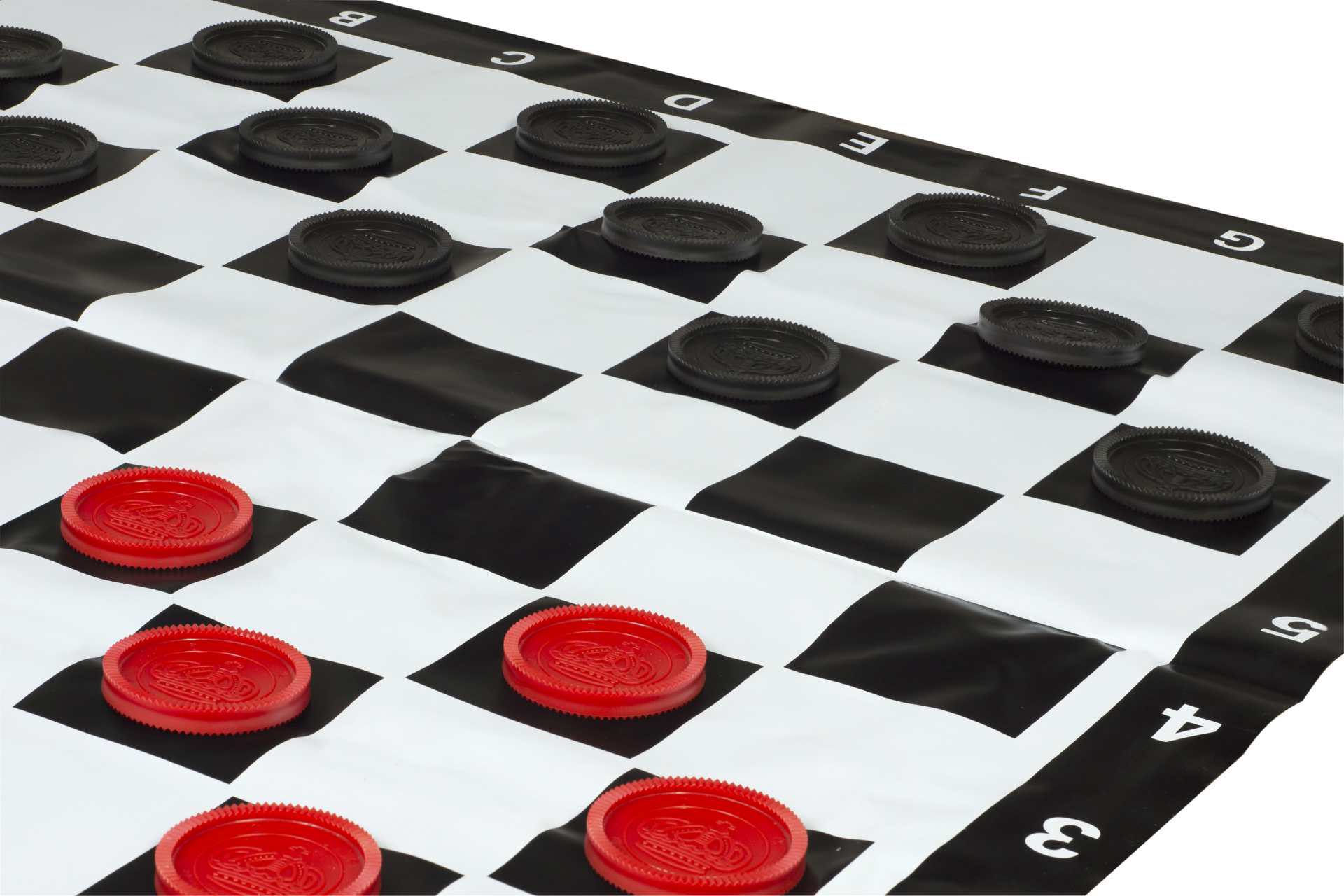 Large chess + checkers outdoor chess set (king 20 cm) - Large chess + checkers outdoor chess set (king 20 cm)