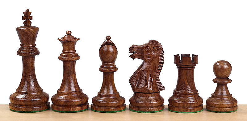 piezas de ajedrez Executive de acacia y boj, 3,5 pulgadas, talladas en madera - piezas de ajedrez Executive de acacia y boj, 3,5 pulgadas, talladas en madera