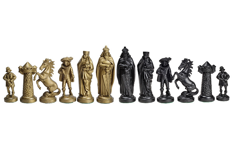 Medieval design, golden/black, felt bottom - Medieval design, golden/black, felt bottom