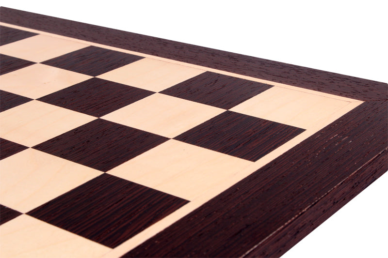 Echiquier en marqueterie de bois de Wengé et Sycomore - échiquier classique de Taille 6 - Echiquier en marqueterie de bois de Wengé et Sycomore - échiquier classique de Taille 6
