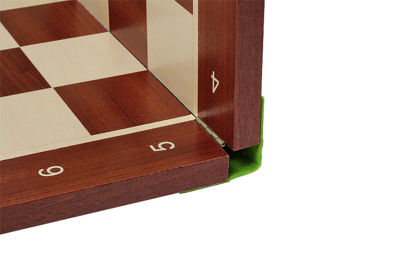 Folding chessboard No. 6 (with description) mahogany/ maple (marquetry) - Folding chessboard No. 6 (with description) mahogany/ maple (marquetry)