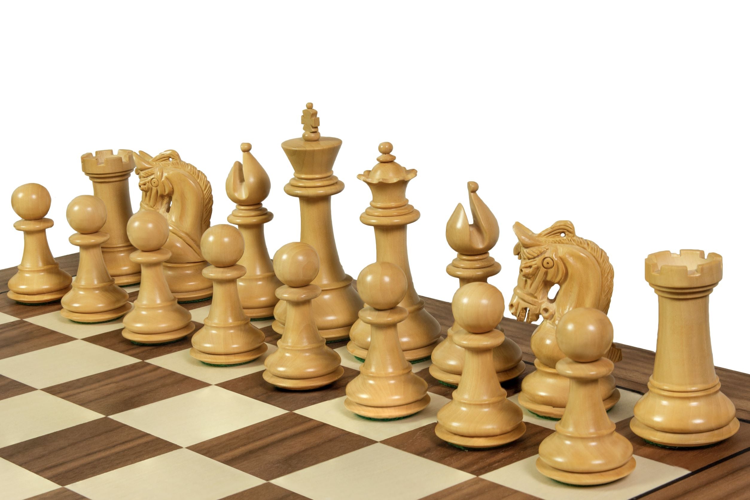 Exclusive wooden chessboard 55 mm square (with black stripe) walnut/maple - Exclusive wooden chessboard 55 mm square (with black stripe) walnut/maple
