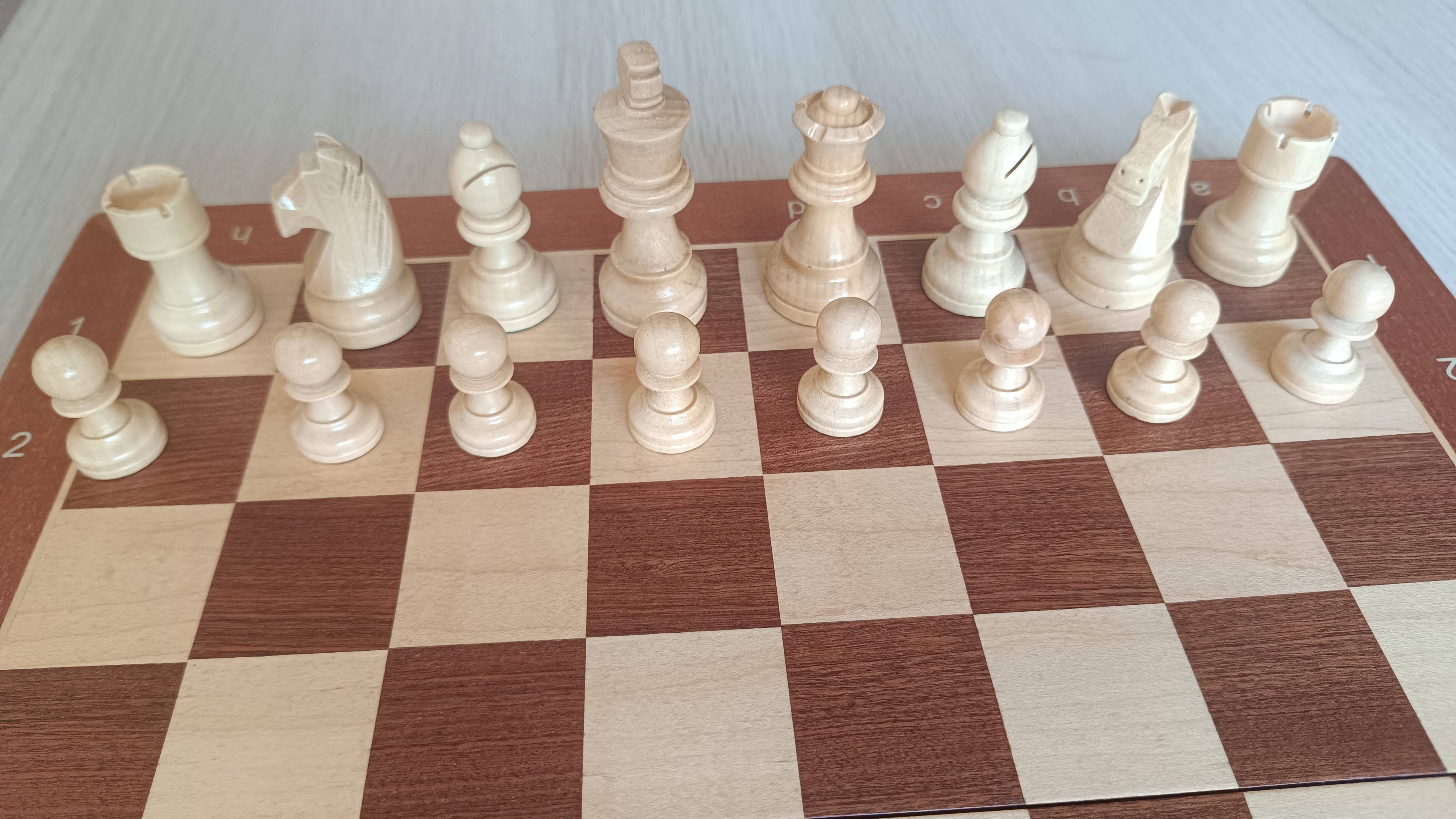 Wooden magnetic chess set + wooden checkers (38x38cm) - Wooden magnetic chess set + wooden checkers (38x38cm)