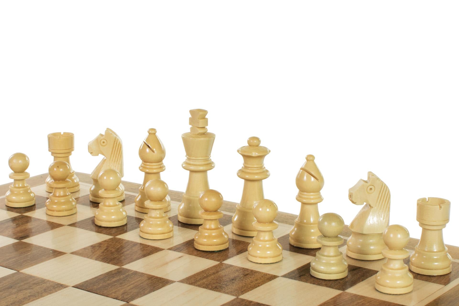 Jeu d'échecs Magnétique Pliant en bois d'acacia et buis de petite taille (30x30cm) - Jeu d'échecs Magnétique Pliant en bois d'acacia et buis de petite taille (30x30cm)