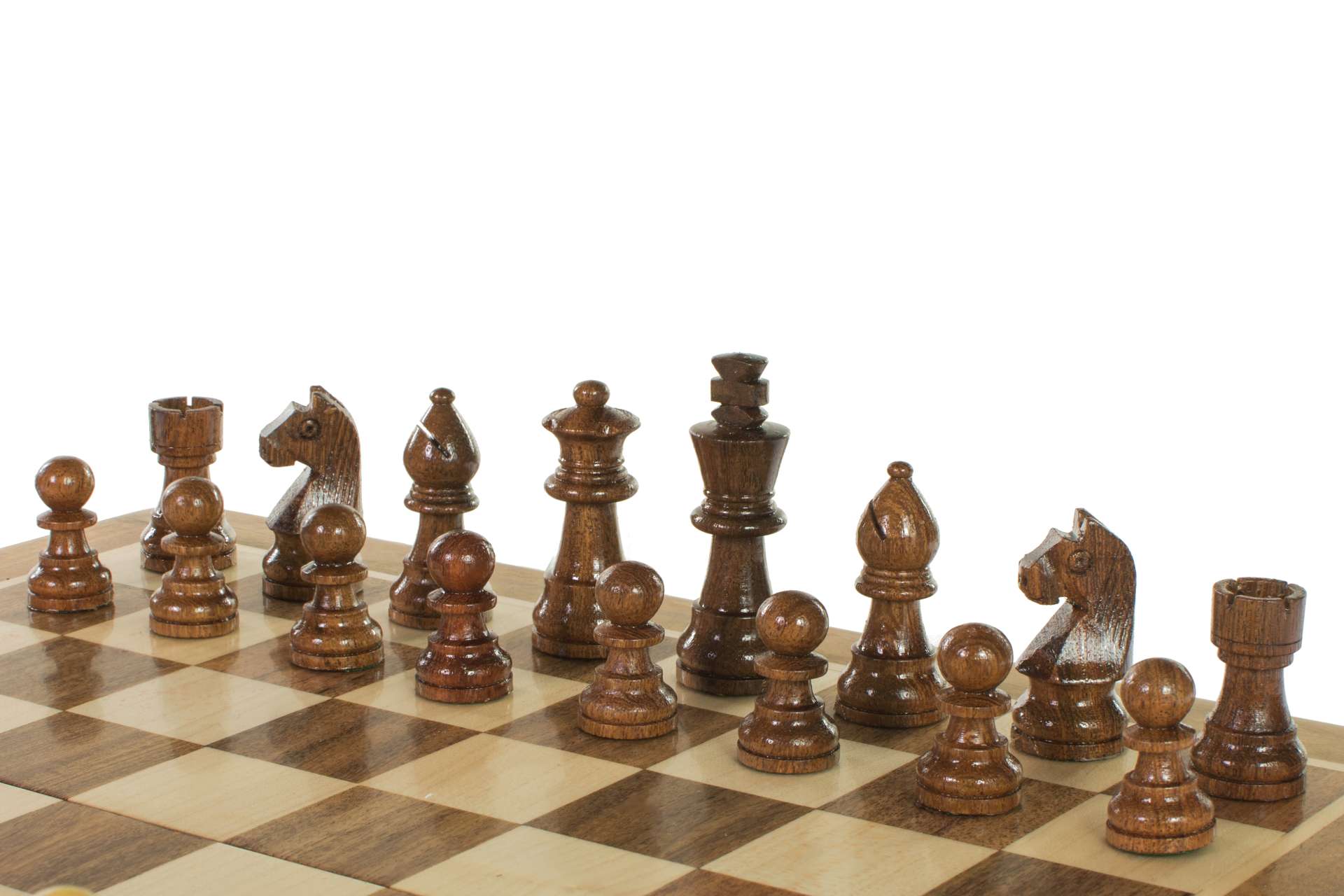 Jeu d'échecs Magnétique Pliant en bois d'acacia et buis de petite taille (30x30cm) - Jeu d'échecs Magnétique Pliant en bois d'acacia et buis de petite taille (30x30cm)
