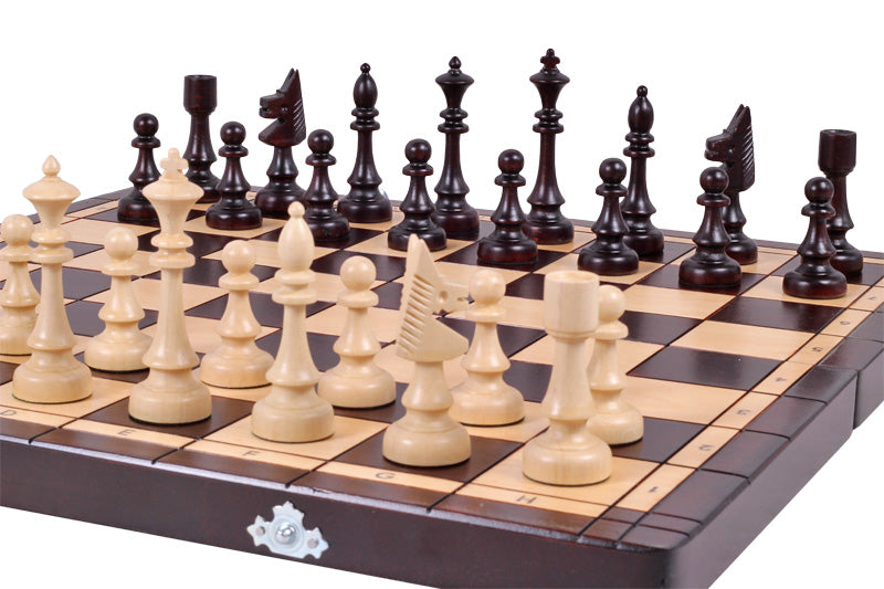 Juego de ajedrez de madera Ateneo 48 x 48 cm - Juego de ajedrez de madera Ateneo 48 x 48 cm