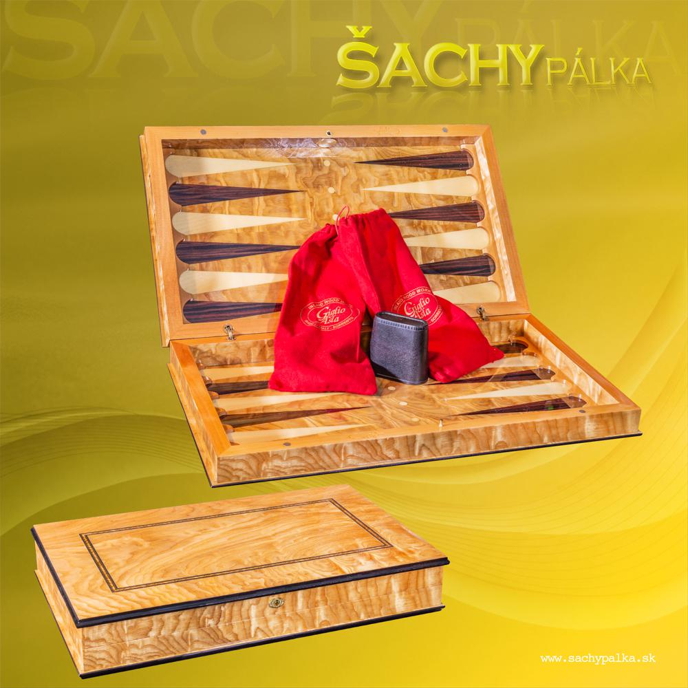 Elegante Backgammon italiano Giglio Asla - Elegante Backgammon italiano Giglio Asla