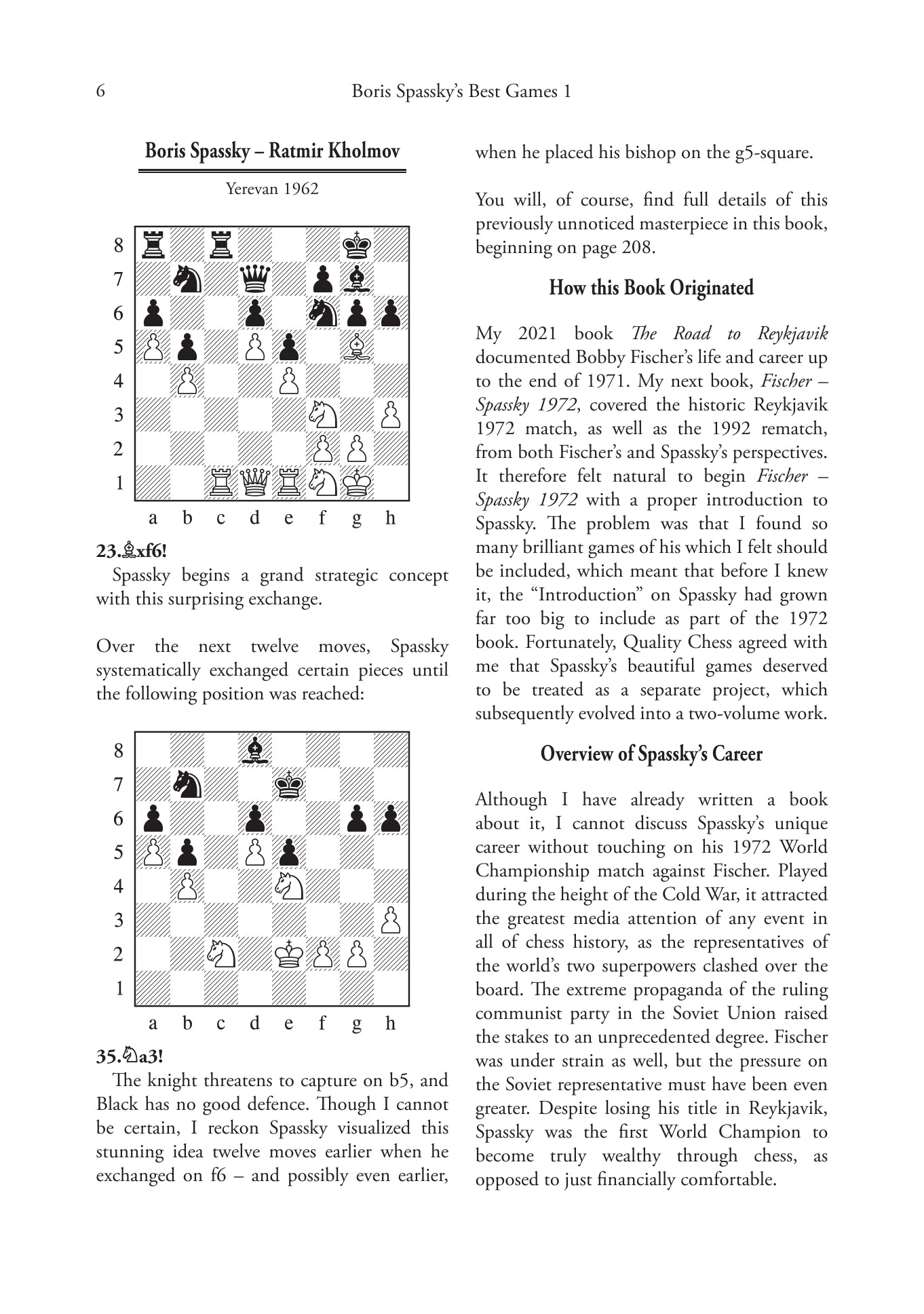 Boris Spassky's Best Games 1 1948-1968 The Rising Star by Tibor (hardcover) - Boris Spassky's Best Games 1 1948-1968 The Rising Star by Tibor (hardcover)