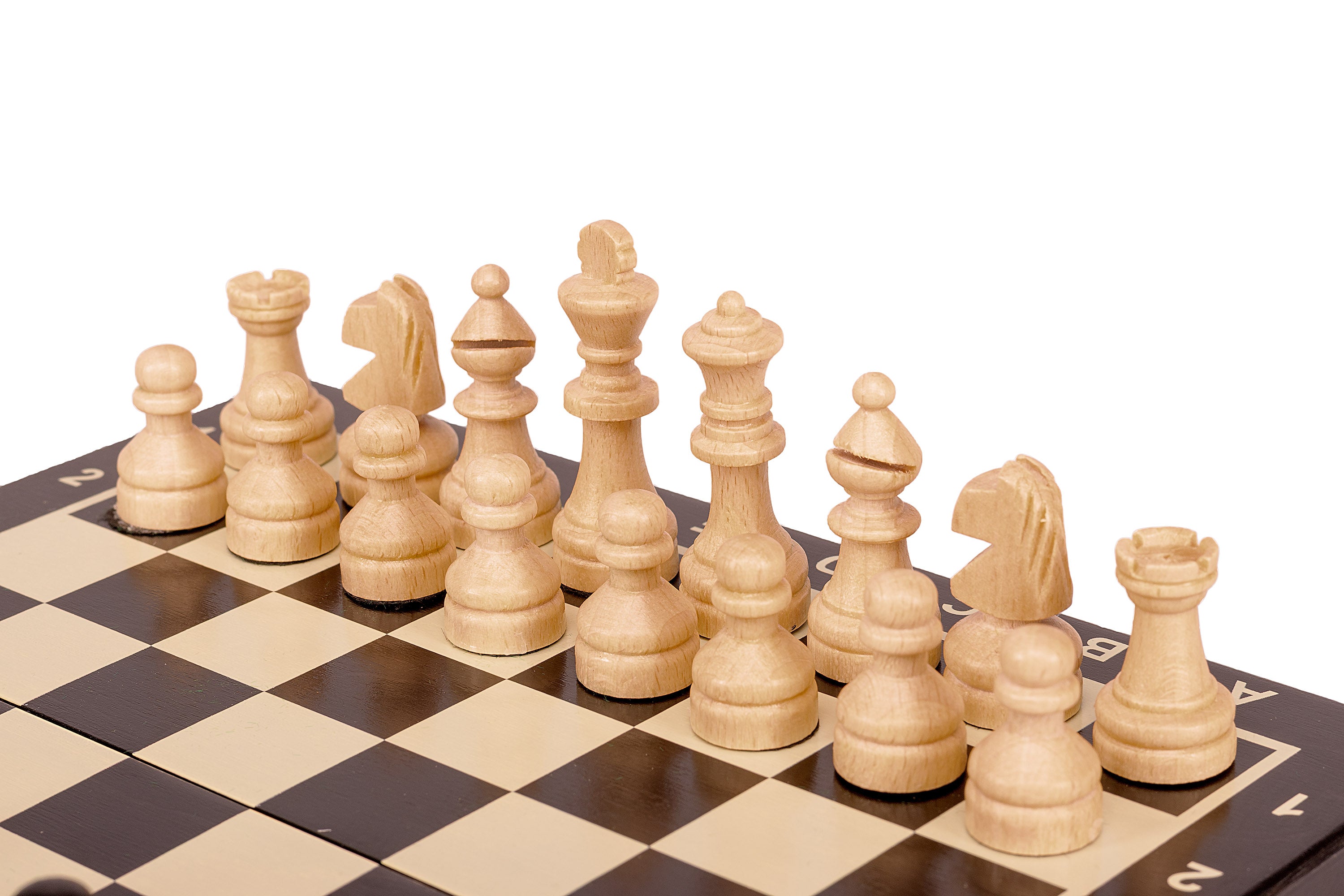 MAGNETIC wooden chess mini (20cm) - black - MAGNETIC wooden chess mini (20cm) - black