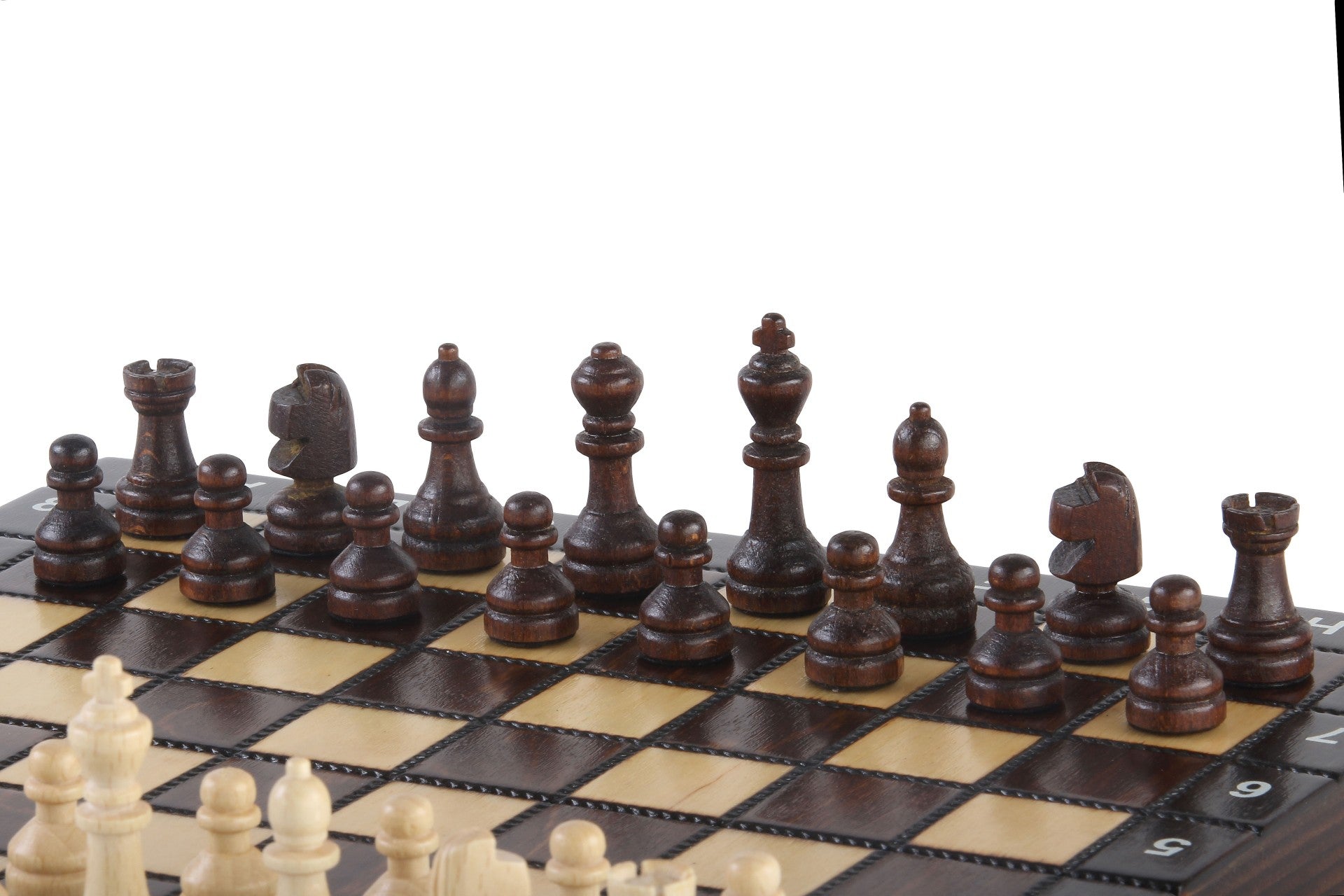 SCHOOL WOODEN SET - CHESS + DRAUGHTS + BACKGAMMON - SCHOOL WOODEN SET - CHESS + DRAUGHTS + BACKGAMMON