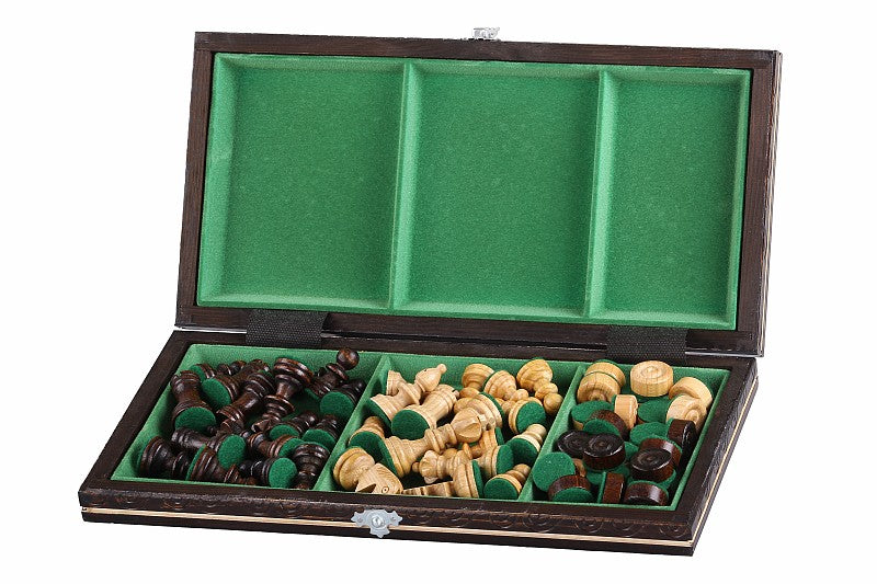 CHESS + SMALL CHECKERS (CHERRY) - CHESS + SMALL CHECKERS (CHERRY)