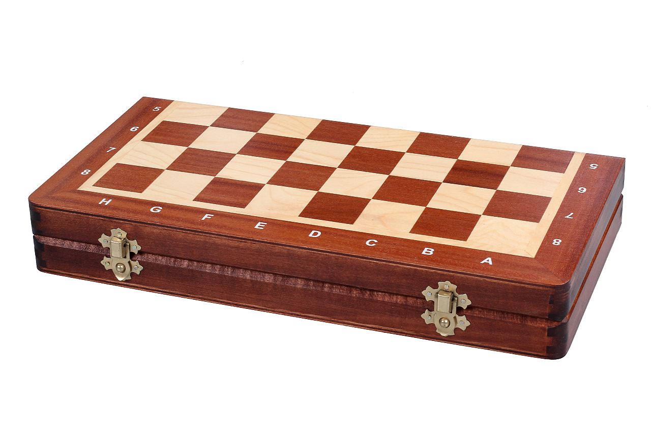 Juego de ajedrez de madera Enroque 35 x 35 cm - Juego de ajedrez de madera Enroque 35 x 35 cm