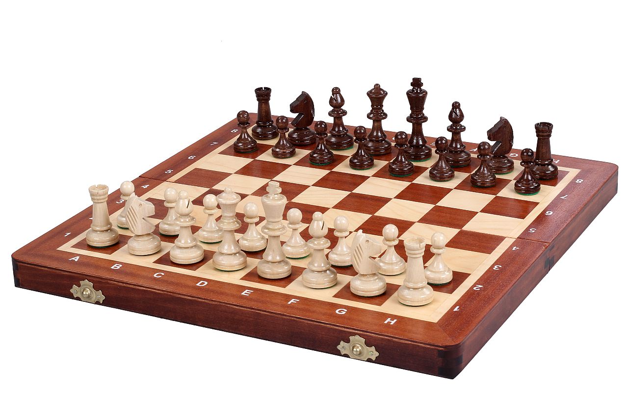 Juego de ajedrez de madera Enroque 35 x 35 cm - Juego de ajedrez de madera Enroque 35 x 35 cm