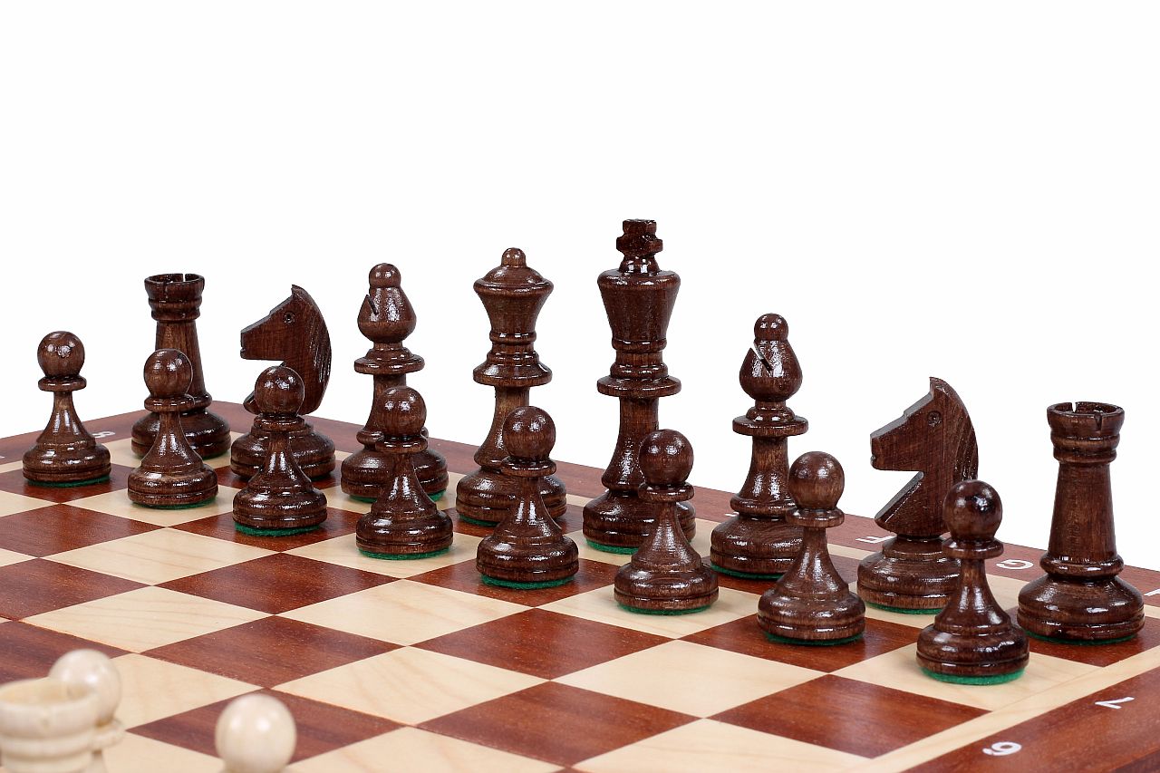 Juego de ajedrez de madera Enroque 35 x 35 cm - Juego de ajedrez de madera Enroque 35 x 35 cm