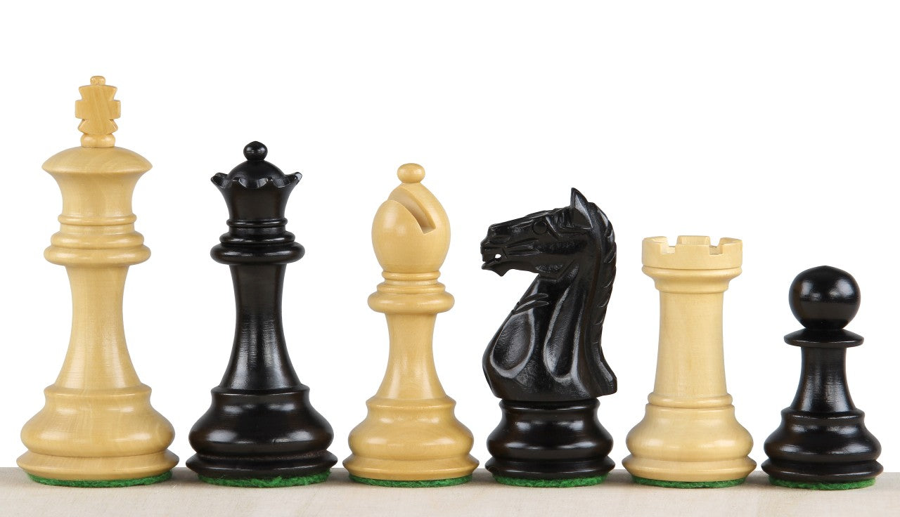 Oxford Ebonised 3,5'' chess pieces - Oxford Ebonised 3,5'' chess pieces