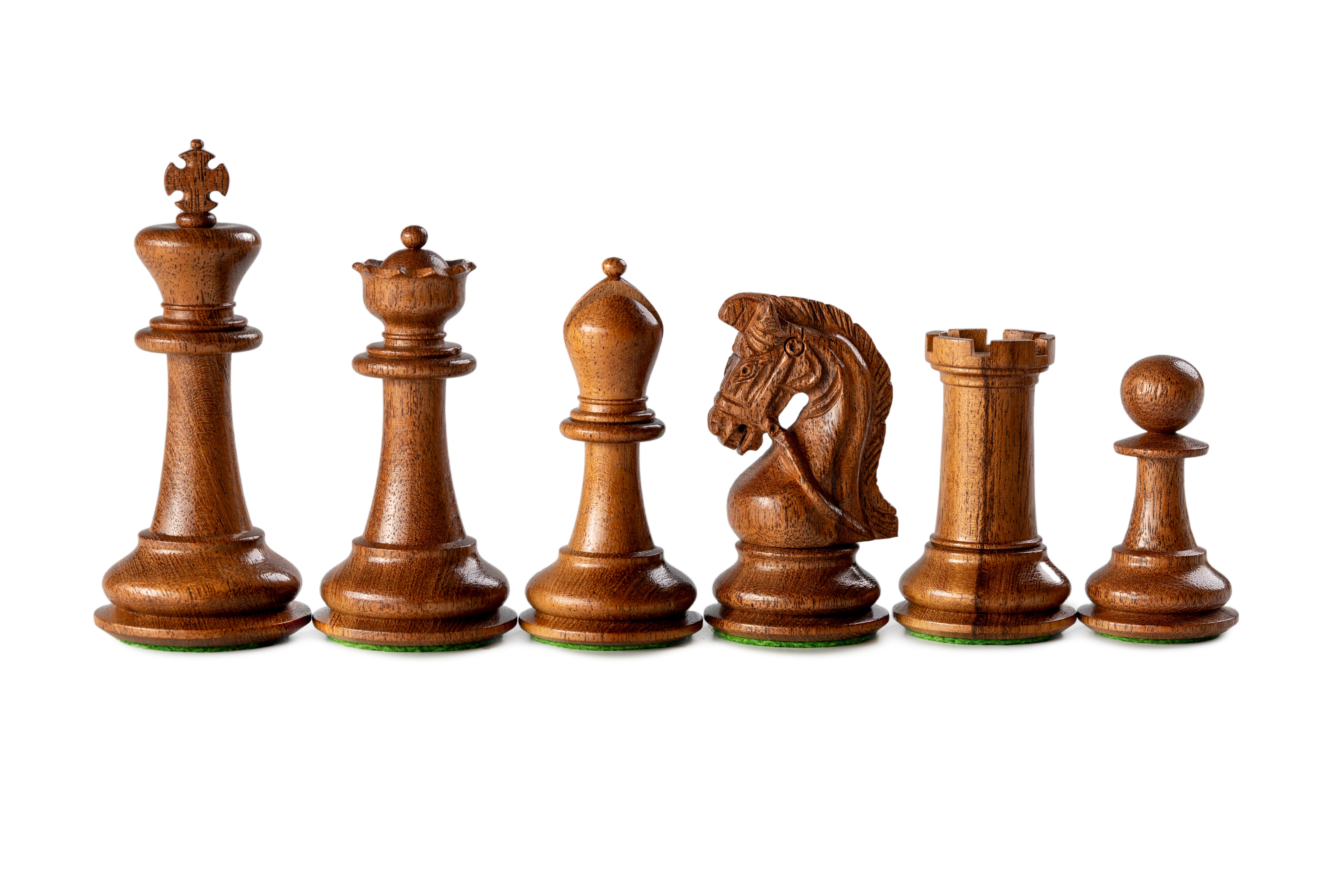 Sultan Acacia/Boxwood 3,75" chess pieces - Sultan Acacia/Boxwood 3,75" chess pieces