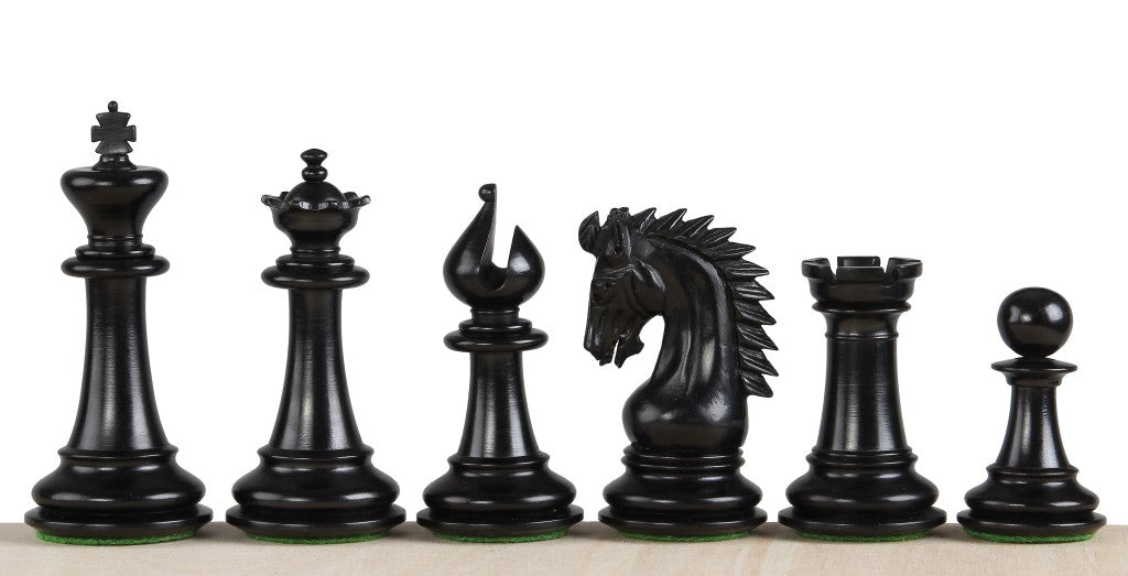 Sheikh Ebony Chess Figures 4 inches - Sheikh Ebony Chess Figures 4 inches