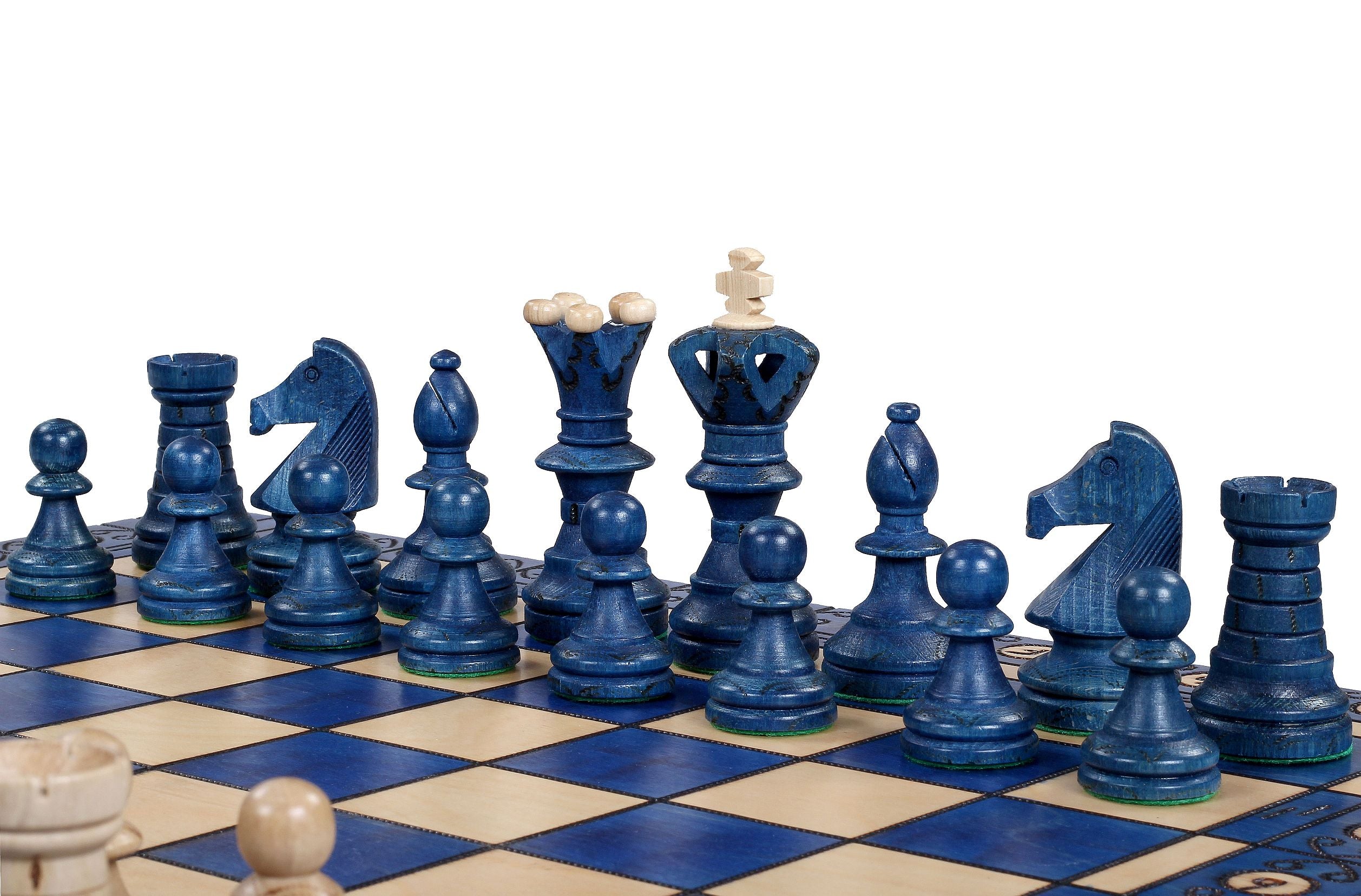 Massives Schach AMBASADOR BLUE (54cm) - Massives Schach AMBASADOR BLUE (54cm)