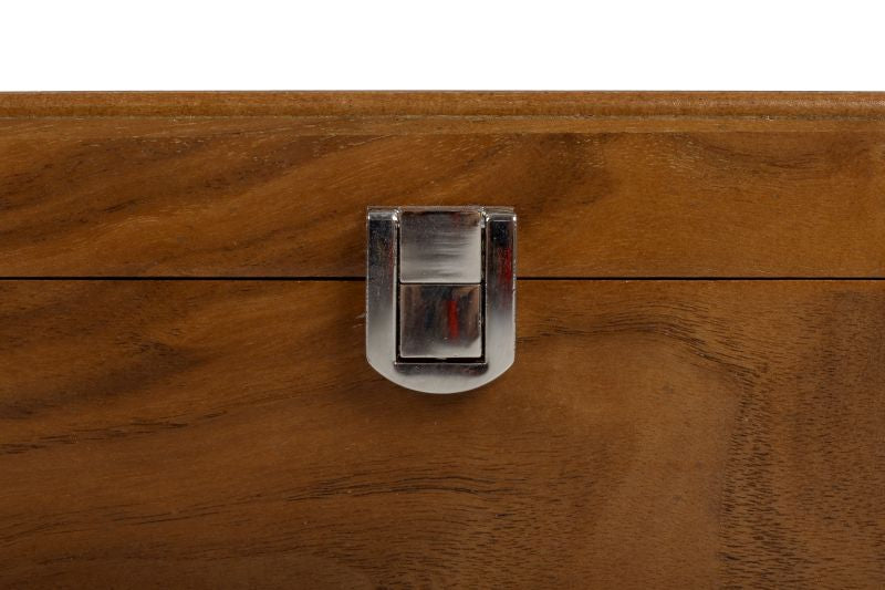 Boîte de rangement Luxe en bois de noyer pour pièces d'échecs de taille 3,75'' - Boîte de rangement Luxe en bois de noyer pour pièces d'échecs de taille 3,75''