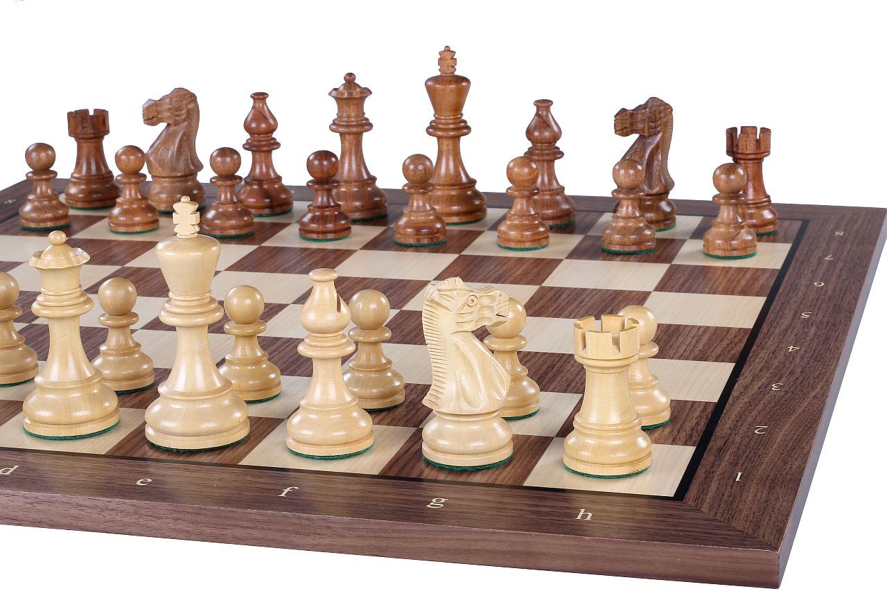Size No. 5 (with coordinates) walnut/maple with black frame - Size No. 5 (with coordinates) walnut/maple with black frame