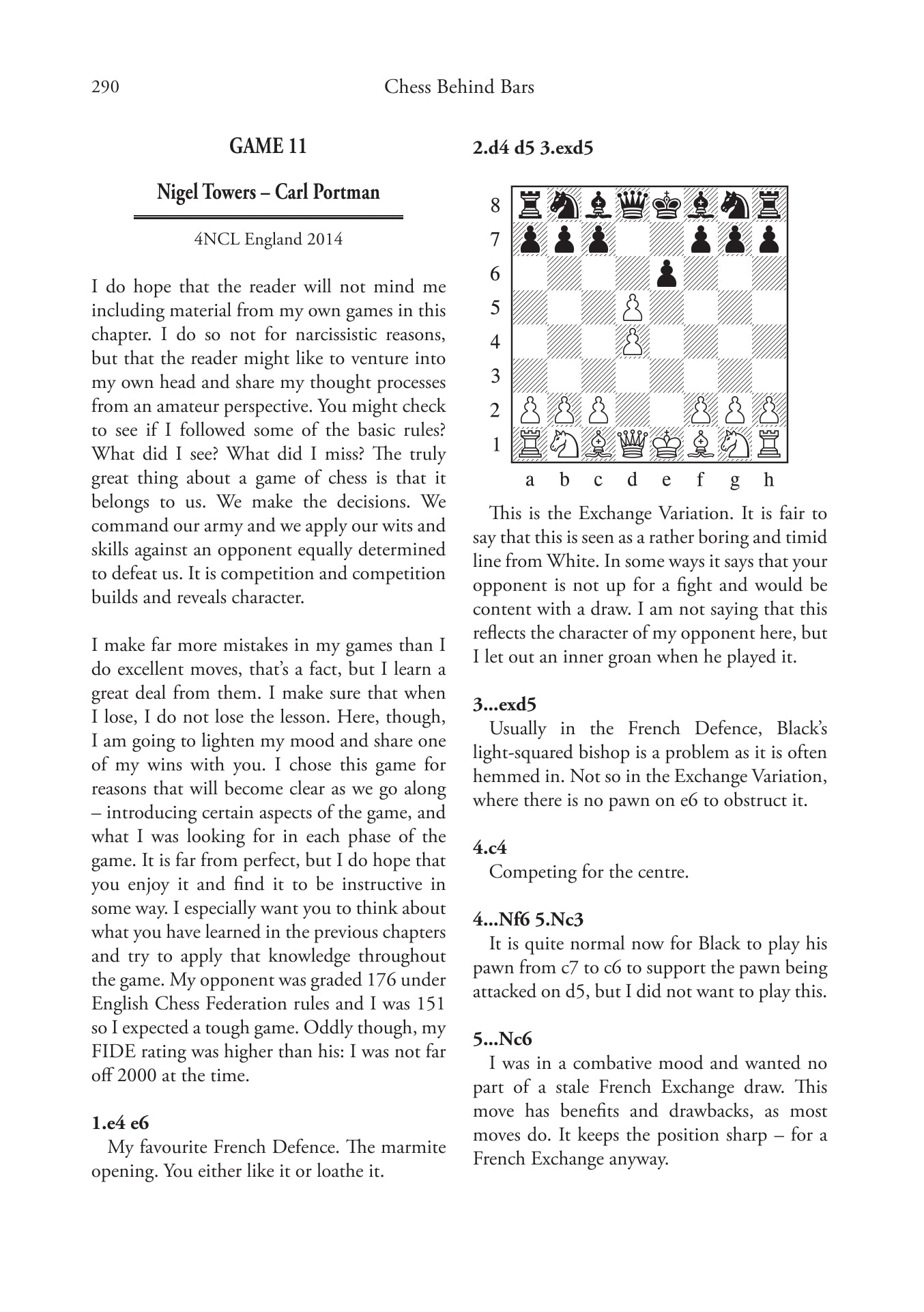 Chess Behind Bars by Carl Portman (twarda okładka) - Chess Behind Bars by Carl Portman (twarda okładka)