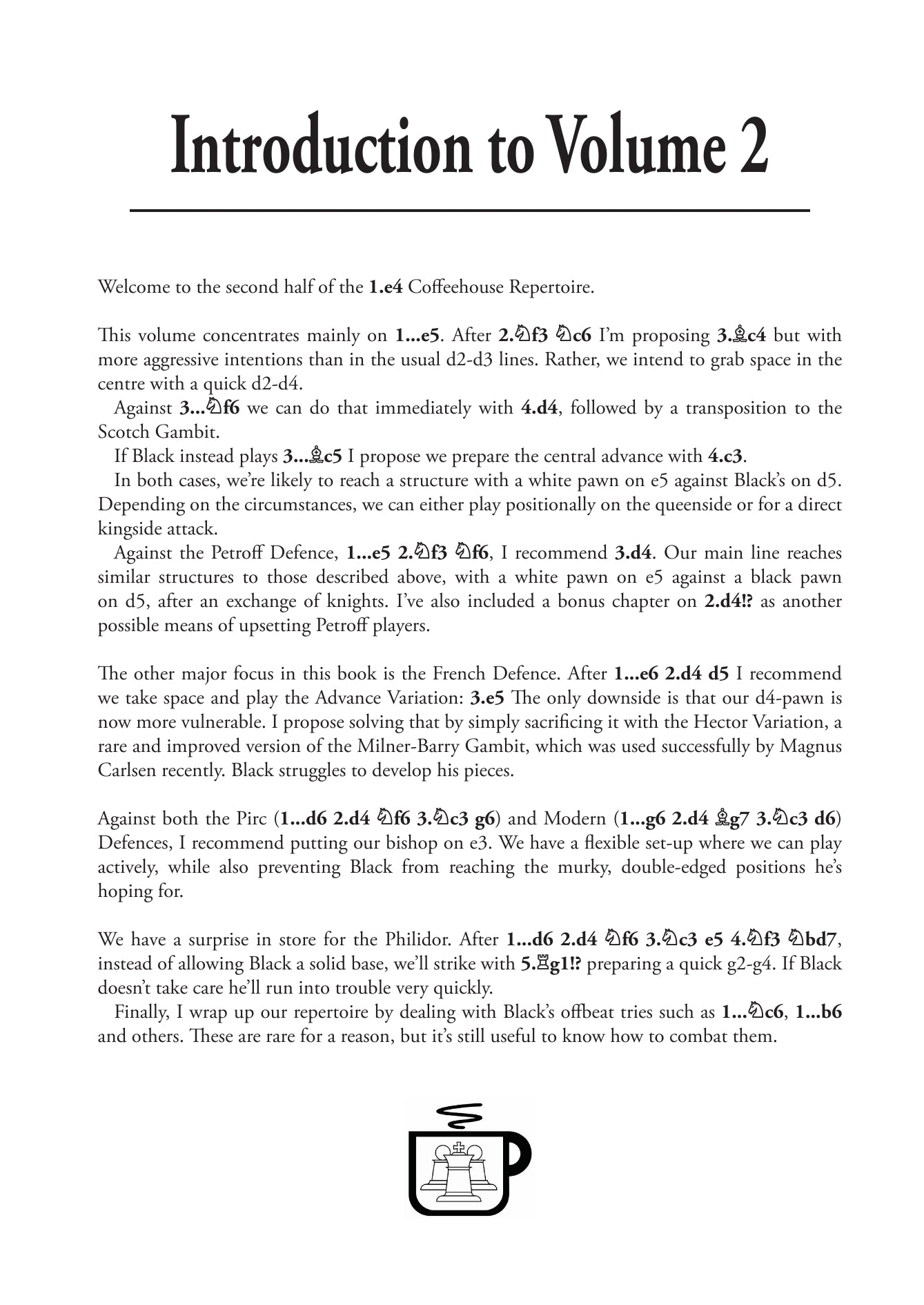 Coffeehouse Repertoire 1.e4 Volume 2 by Gawain Jones (miękka okładka) - Coffeehouse Repertoire 1.e4 Volume 2 by Gawain Jones (miękka okładka)