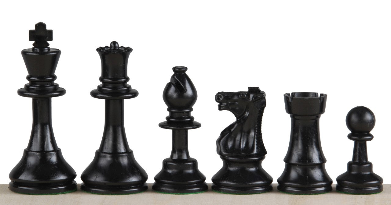 piezas de ajedrez Club Staunton nº 6, crema/negro (rey 96 mm) - piezas de ajedrez Club Staunton nº 6, crema/negro (rey 96 mm)