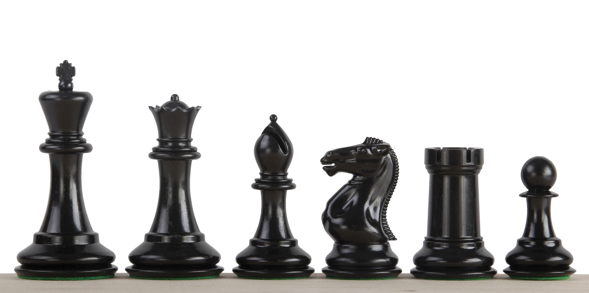Exklusive Staunton Schachfiguren Nr. 6, creme/schwarz, metallbeschwert (König 95 mm) - Exklusive Staunton Schachfiguren Nr. 6, creme/schwarz, metallbeschwert (König 95 mm)