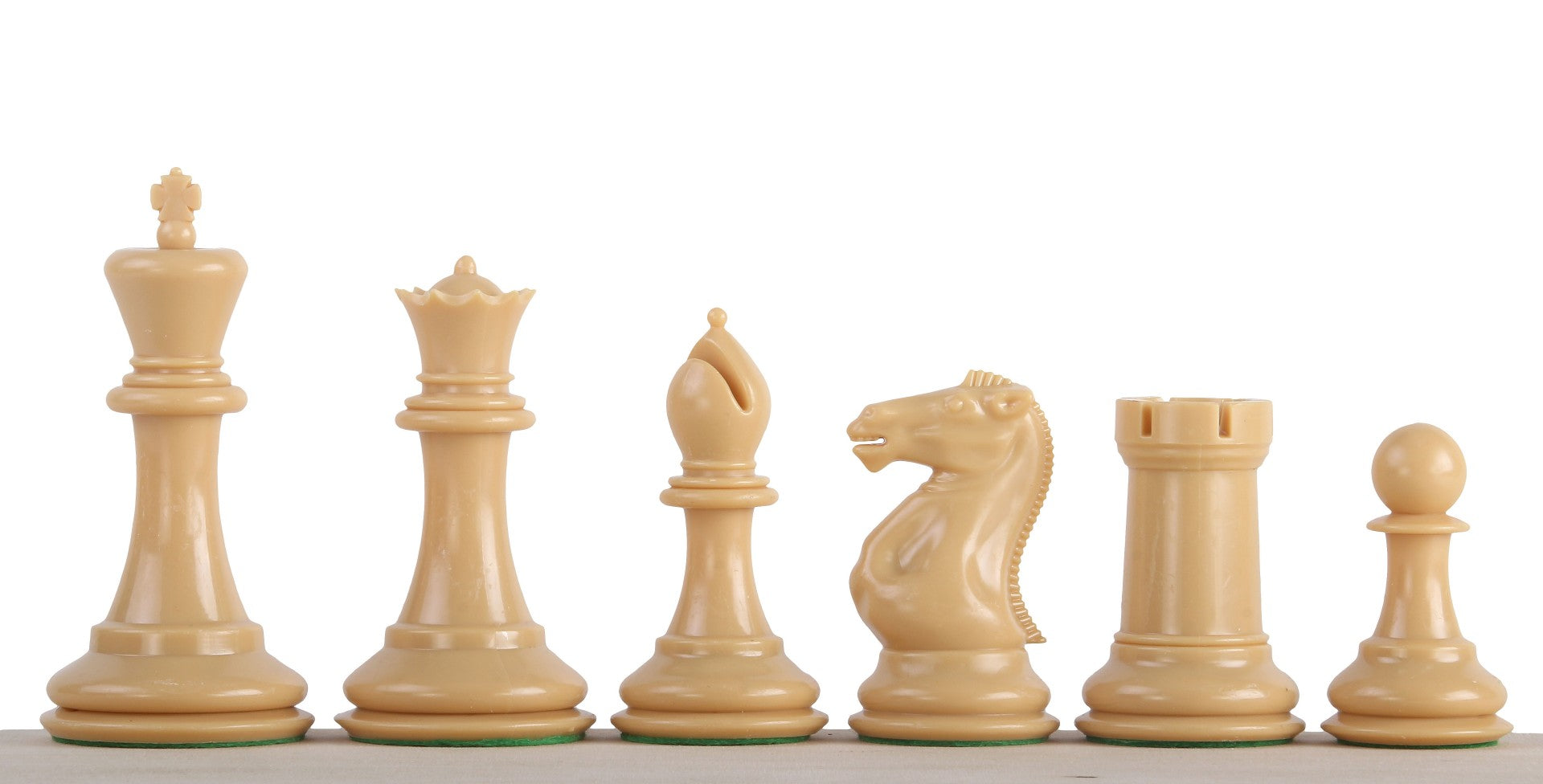 Exklusive Staunton Schachfiguren Nr. 6, creme/schwarz, metallbeschwert (König 95 mm) - Exklusive Staunton Schachfiguren Nr. 6, creme/schwarz, metallbeschwert (König 95 mm)