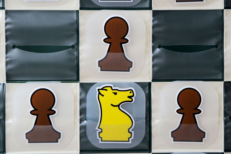 Échiquier murale encastrable roulable - L'ensemble complet (échiquier + pièces + sac)) - Échiquier murale encastrable roulable - L'ensemble complet (échiquier + pièces + sac))