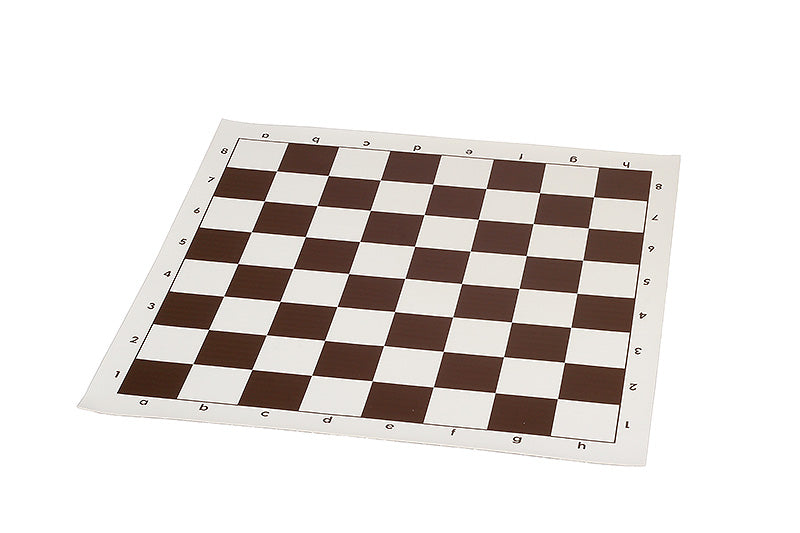 Échiquier roulable vinyle marron - échiquier de tournoi de taille 4+ - Échiquier roulable vinyle marron - échiquier de tournoi de taille 4+