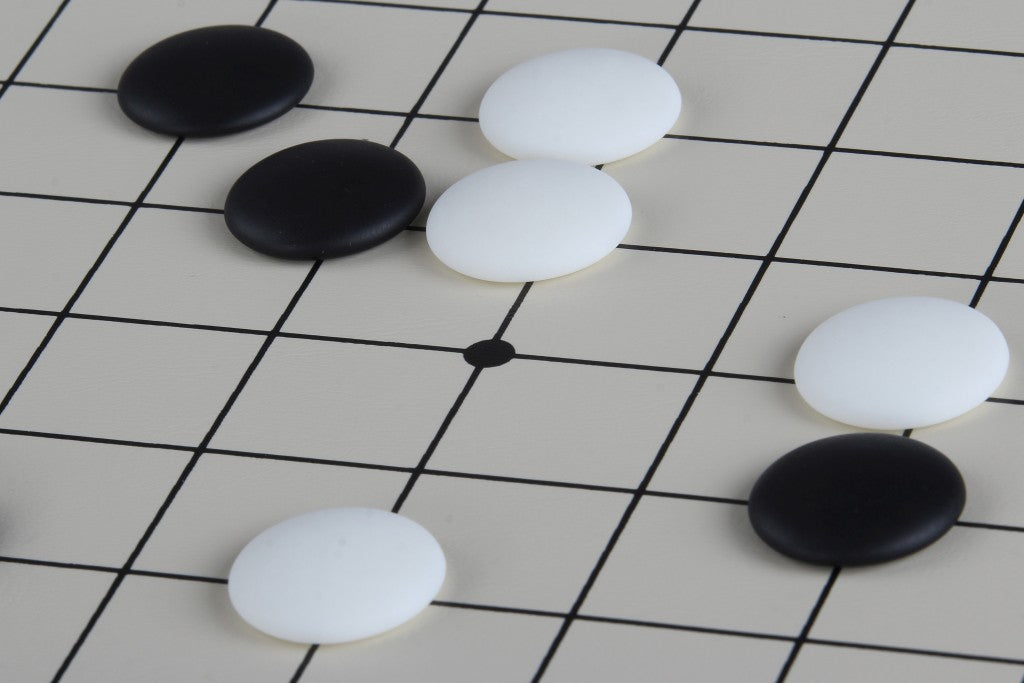 GO-Set - 19x19 rollende Vinyltafel + GO-Steine - GO-Set - 19x19 rollende Vinyltafel + GO-Steine