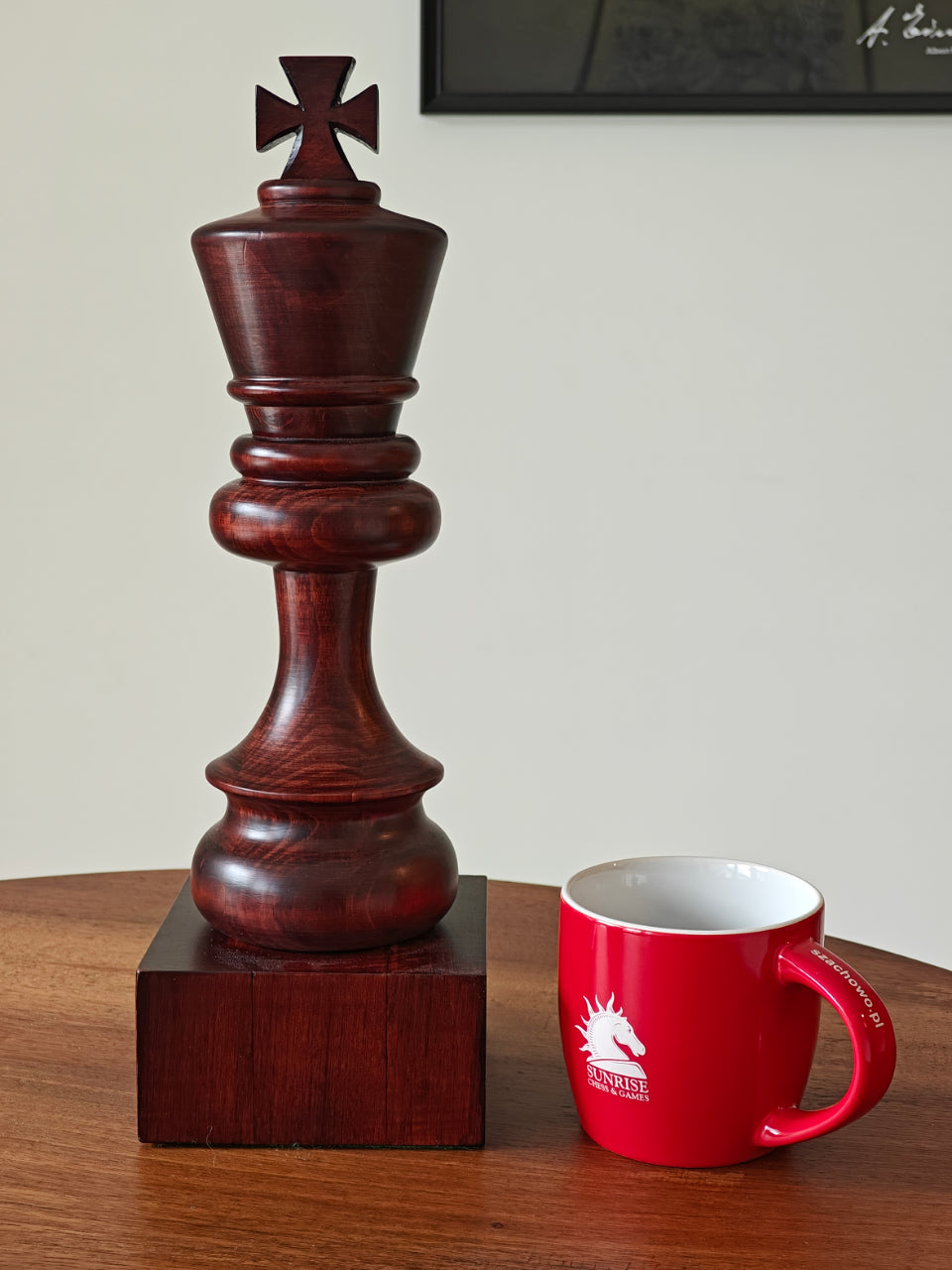 Coppa degli scacchi in legno - Re Nero - Coppa degli scacchi in legno - Re Nero