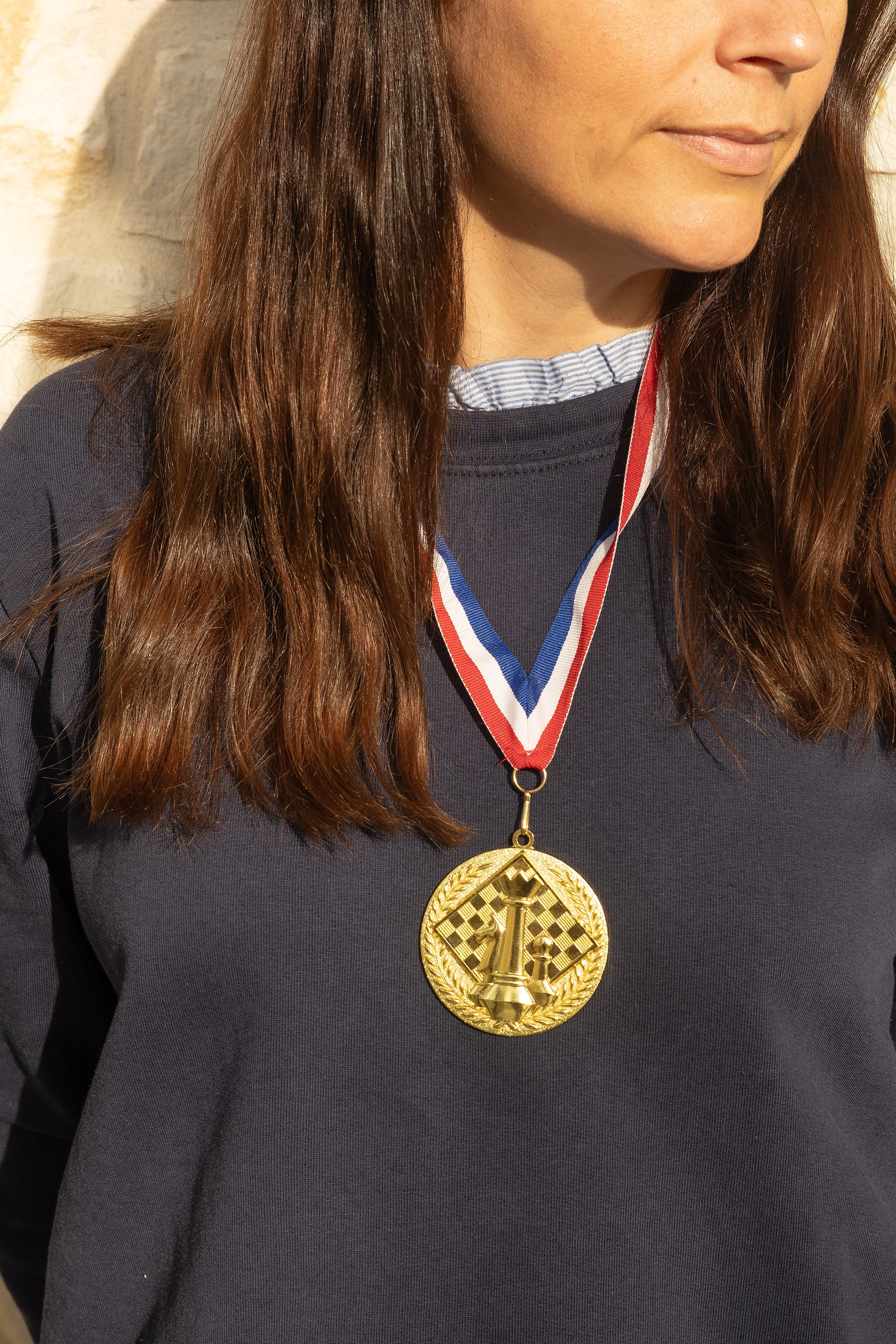 Złoty medal szachowy - okrągły - Złoty medal szachowy - okrągły