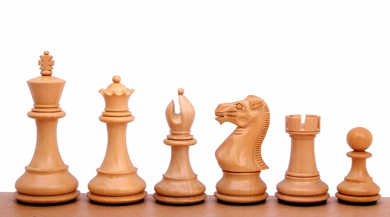 Stallion Knight Ebonised 3,5" chess pieces - Stallion Knight Ebonised 3,5" chess pieces