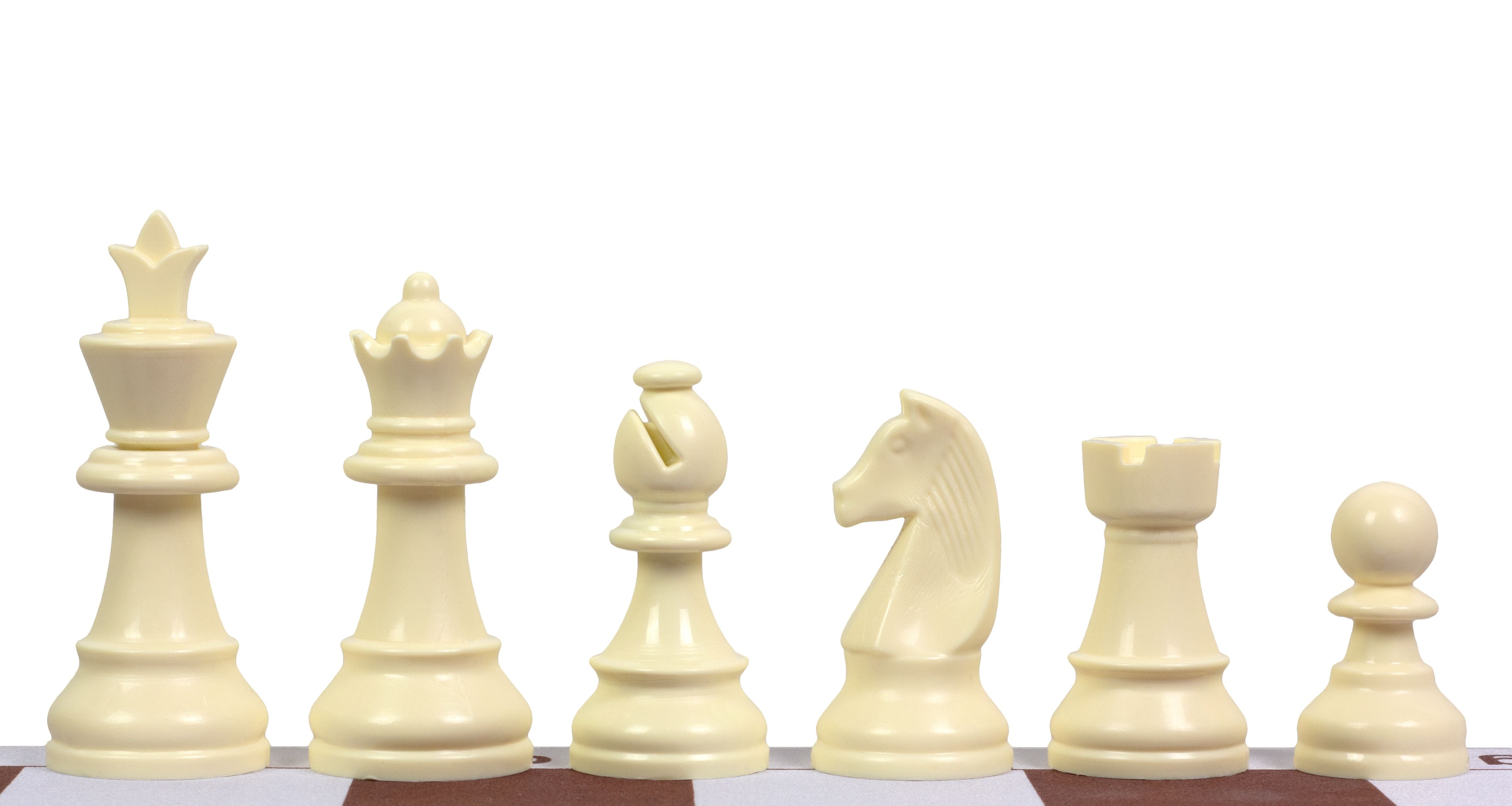 Staunton plastic chess pieces no 6 (king height: 95mm) - Staunton plastic chess pieces no 6 (king height: 95mm)