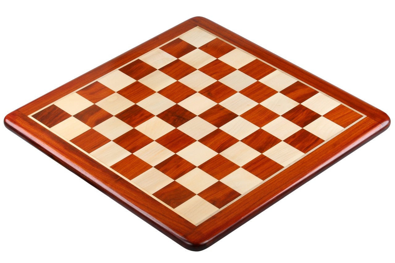 Solid wood chess board (53x53cm) - redwood/beechwood (55 mm field) - Solid wood chess board (53x53cm) - redwood/beechwood (55 mm field)