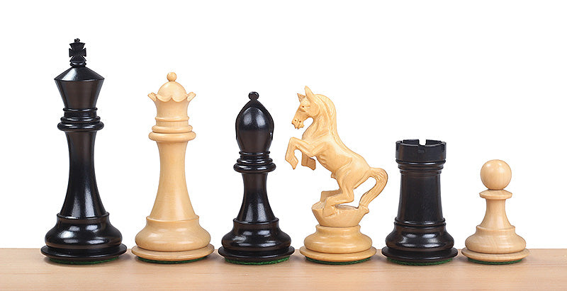 ALEXANDER EBONY 4" chess pieces - ALEXANDER EBONY 4" chess pieces