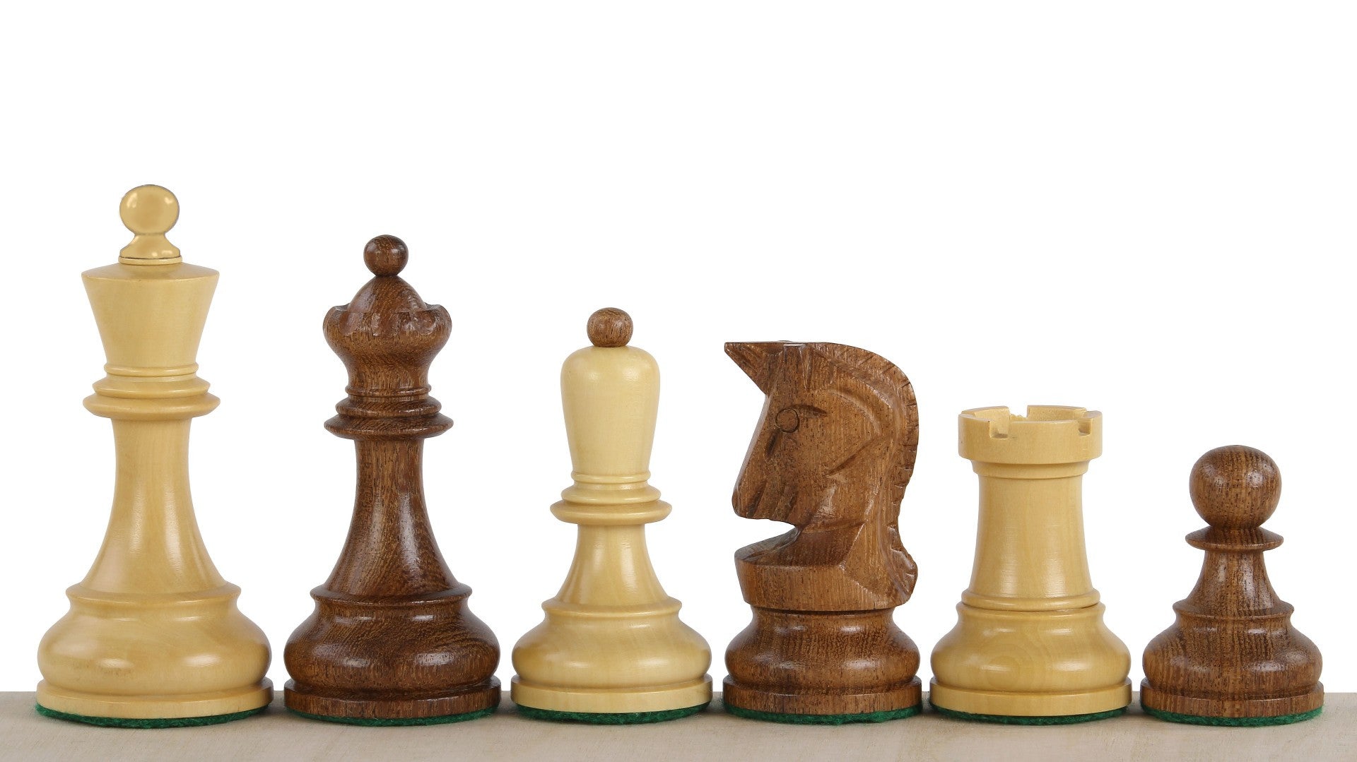 Pièces d'échecs Dubrovnik Acacia en bois d'acacia et buis - set de pièces de Taille 3,75'' - Pièces d'échecs Dubrovnik Acacia en bois d'acacia et buis - set de pièces de Taille 3,75''
