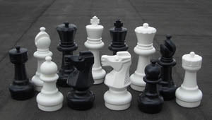 Small garden chess set (king 30 cm) - Small garden chess set (king 30 cm)