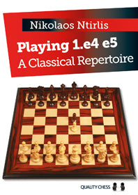 «Playing 1.e4 e5: un repertorio clásico» (tapa dura), de Nikolaos Ntirlis - «Playing 1.e4 e5: un repertorio clásico» (tapa dura), de Nikolaos Ntirlis