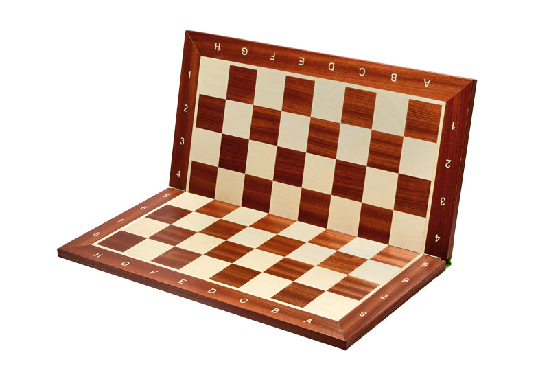 Folding chessboard No. 6 (with description) mahogany/ maple (marquetry) - Folding chessboard No. 6 (with description) mahogany/ maple (marquetry)