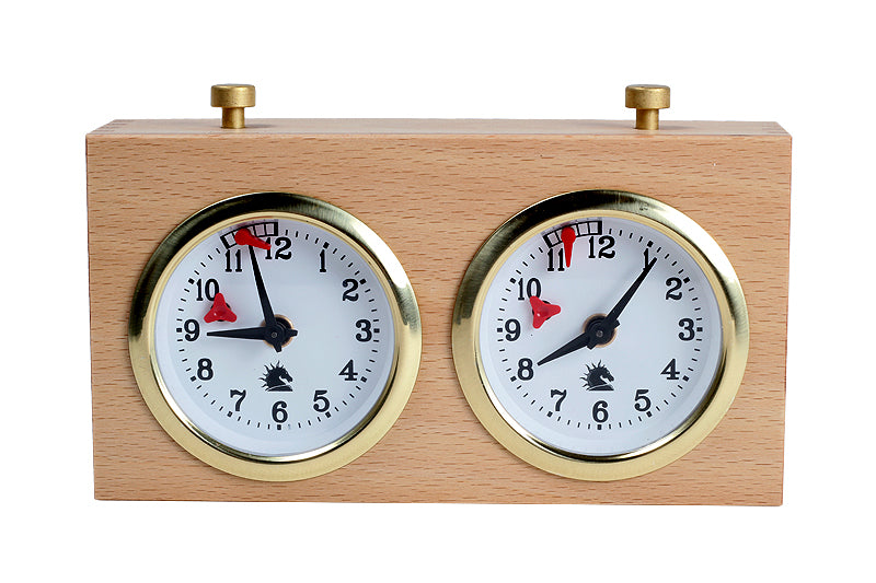 Wooden BHB chess clock without stand – LIGHT SMALL - Wooden BHB chess clock without stand – LIGHT SMALL