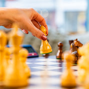 DGT modern wooden chess pieces for electronic boards