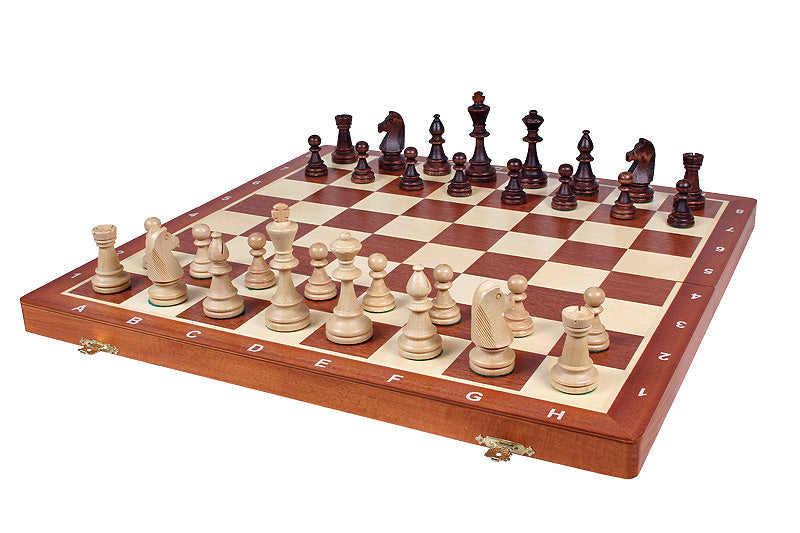Juego de ajedrez de competición n.º 6 (54 x 54 cm) con incrustaciones - Juego de ajedrez de competición n.º 6 (54 x 54 cm) con incrustaciones