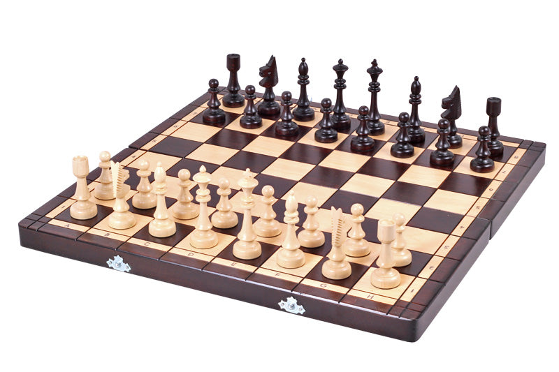 Juego de ajedrez de madera Ateneo 48 x 48 cm - Juego de ajedrez de madera Ateneo 48 x 48 cm