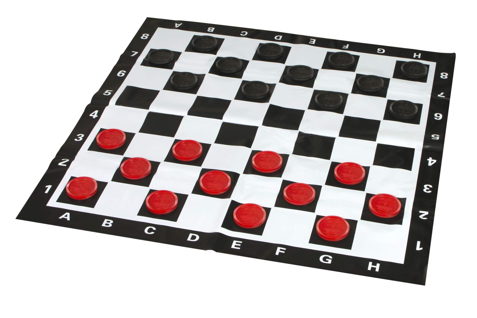 Large chess + checkers outdoor chess set (king 20 cm) - Large chess + checkers outdoor chess set (king 20 cm)