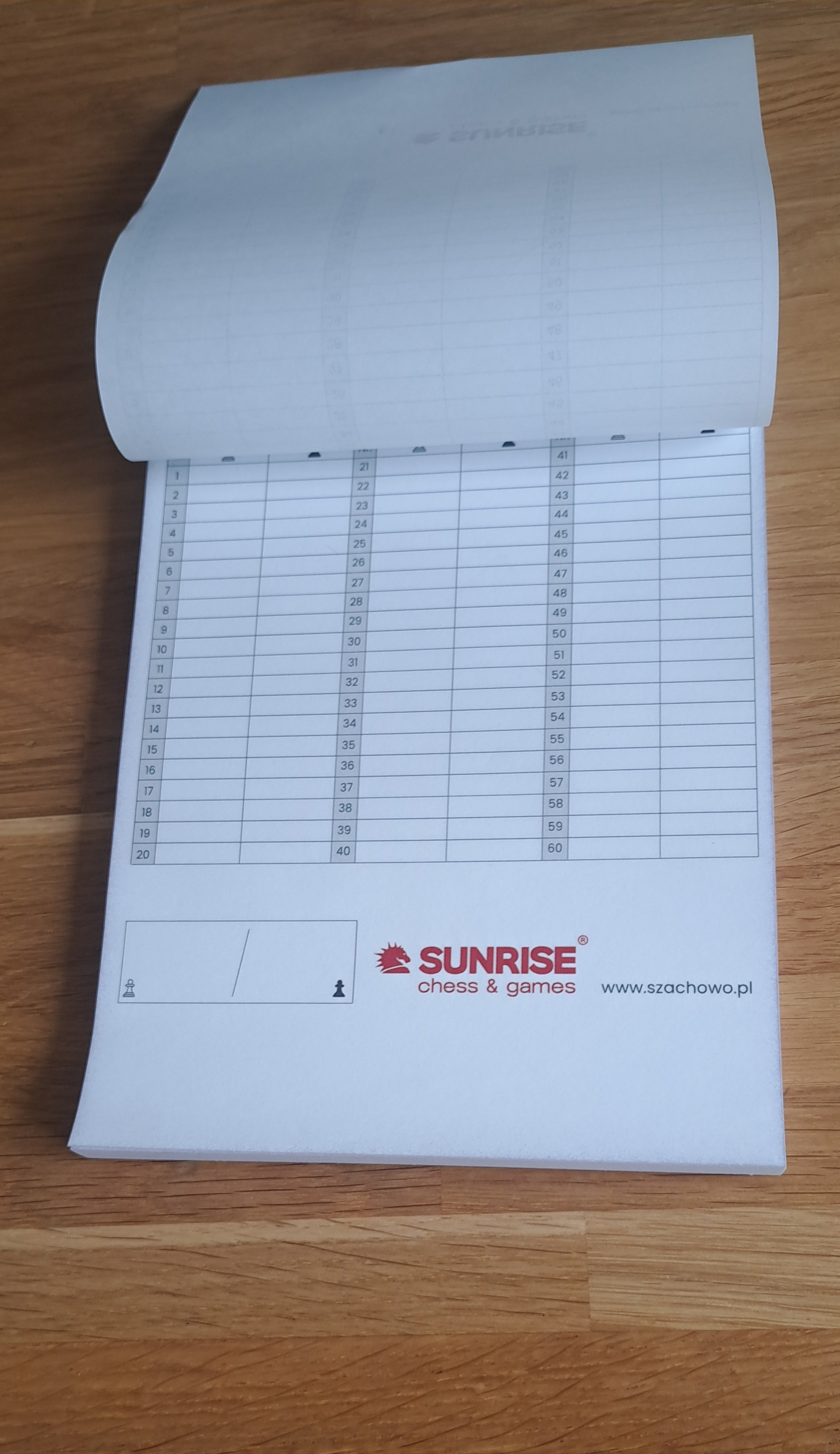 Bloki samokopiujące do zapisu partii - Scorebook (50 partii) - Bloki samokopiujące do zapisu partii - Scorebook (50 partii)